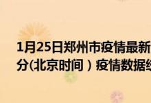 1月25日郑州市疫情最新消息-郑州市截至1月25日07时30分(北京时间）疫情数据统计