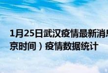 1月25日武汉疫情最新消息-武汉截至1月25日12时18分(北京时间）疫情数据统计