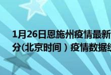 1月26日恩施州疫情最新消息-恩施州截至1月26日23时01分(北京时间）疫情数据统计