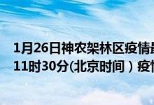 1月26日神农架林区疫情最新消息-神农架林区截至1月26日11时30分(北京时间）疫情数据统计