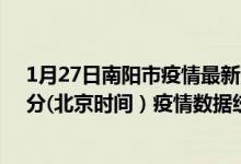 1月27日南阳市疫情最新消息-南阳市截至1月27日16时31分(北京时间）疫情数据统计