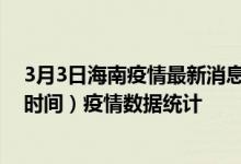 3月3日海南疫情最新消息-海南截至3月3日21时13分(北京时间）疫情数据统计