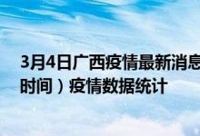 3月4日广西疫情最新消息-广西截至3月4日08时31分(北京时间）疫情数据统计