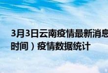 3月3日云南疫情最新消息-云南截至3月3日23时30分(北京时间）疫情数据统计