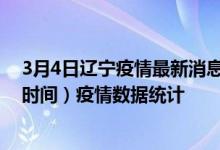 3月4日辽宁疫情最新消息-辽宁截至3月4日01时31分(北京时间）疫情数据统计