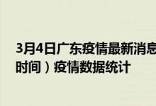 3月4日广东疫情最新消息-广东截至3月4日06时01分(北京时间）疫情数据统计