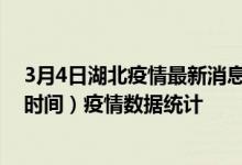 3月4日湖北疫情最新消息-湖北截至3月4日20时31分(北京时间）疫情数据统计