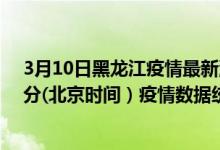 3月10日黑龙江疫情最新消息-黑龙江截至3月10日10时48分(北京时间）疫情数据统计