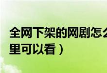 全网下架的网剧怎么看（已经下架的电视剧哪里可以看）