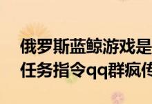 俄罗斯蓝鲸游戏是什么（蓝鲸死亡游戏50个任务指令qq群疯传）