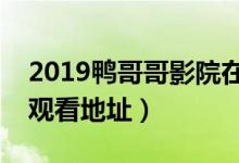 2019鸭哥哥影院在线观看（鸭哥哥视频免费观看地址）