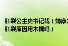 肛裂公主史书记载（靖康之耻公主为什么肛裂而死,大宋公主肛裂原因用木棍吗）