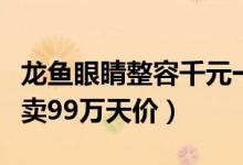 龙鱼眼睛整容千元一次什么情况（精品龙鱼可卖99万天价）