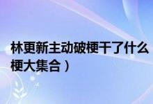 林更新主动破梗干了什么（林更新的梗都有哪些 林更新搞笑梗大集合）