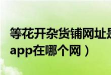 等花开杂货铺网址是什么（孙俪等花开杂货铺app在哪个网）