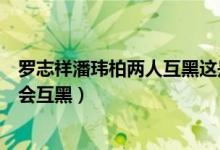 罗志祥潘玮柏两人互黑这是怎么回事（罗志祥潘玮柏为什么会互黑）