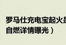 罗马仕充电宝起火是什么情况（罗马仕充电宝自燃详情曝光）