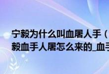 宁毅为什么叫血屠人手（宁立恒为什么叫血手人屠_赘婿宁毅血手人屠怎么来的_血手人屠宁立恒出处）