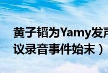 黄子韬为Yamy发声说了什么（yamy公司会议录音事件始末）