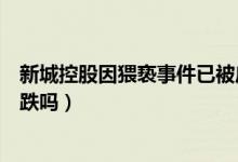 新城控股因猥亵事件已被庄家抛弃（新城控股接下来还会暴跌吗）