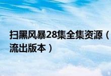 扫黑风暴28集全集资源（扫黑风暴28集泄露 扫黑风暴28集流出版本）