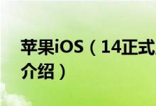 苹果iOS（14正式版发布14上线时间及功能介绍）