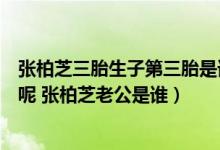 张柏芝三胎生子第三胎是谁的（第三胎儿子的父亲到底是谁呢 张柏芝老公是谁）