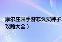 摩尔庄园手游怎么买种子、种菜、钓鱼（摩尔庄园手游玩法攻略大全）