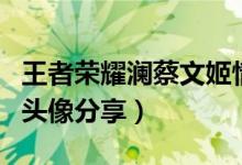 王者荣耀澜蔡文姬情头大全（澜和蔡文姬情侣头像分享）