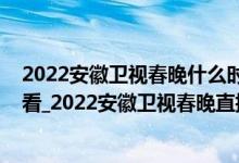 2022安徽卫视春晚什么时候重播（2022安徽卫视春晚在线看_2022安徽卫视春晚直播入口_安徽卫视春晚完整版）