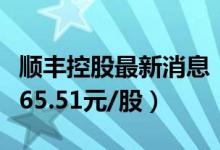 顺丰控股最新消息：顺丰控股再度跌停（现报65.51元/股）