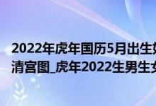 2022年虎年国历5月出生好吗（2022年清宫表_2022年虎年清宫图_虎年2022生男生女表）