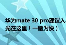 华为mate 30 pro建议入手吗（华为mate30发布会,详细曝光在这里！一睹为快）