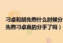 刁卓和胡先煦什么时候分手的（520分手521新恋情曝光,胡先煦刁卓真的分手了吗）