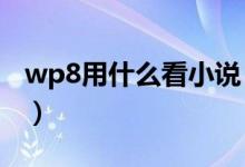 wp8用什么看小说（WP8相比WP7.5强在哪）