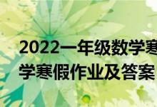 2022一年级数学寒假作业题（一年级上册数学寒假作业及答案）