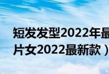 短发发型2022年最新款女图片（减龄短发图片女2022最新款）