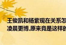 王俊凯和杨紫现在关系怎么样（王俊凯20岁生日,杨紫突然凌晨更博,原来竟是这样的关系）