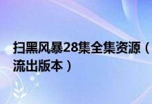 扫黑风暴28集全集资源（扫黑风暴28集泄露 扫黑风暴28集流出版本）