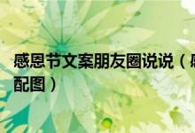 感恩节文案朋友圈说说（感恩节发朋友圈的文案 感恩节文案配图）