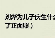 刘烨为儿子庆生什么情况（刘烨儿子诺一几岁了正面照）