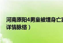 河南原阳4男童被埋身亡案什么情况（河南原阳男童案事件详情脉络）