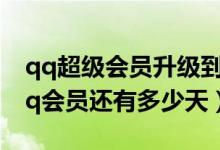 qq超级会员升级到9级需要多少天（如何看qq会员还有多少天）