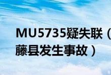 MU5735疑失联（搭载133人的客机在广西藤县发生事故）