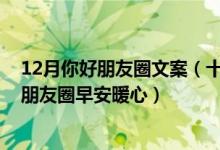 12月你好朋友圈文案（十二月你好的唯美句子 12月你好发朋友圈早安暖心）