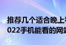 推荐几个适合晚上看的2022（最好BT天堂 2022手机能看的网站）