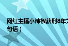 网红主播小辣椒获刑8年为什么（小辣椒与人互殴只为了这句话）