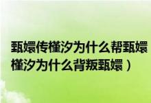 甄嬛传槿汐为什么帮甄嬛（甄嬛怎么发现槿汐背叛了,甄嬛传槿汐为什么背叛甄嬛）