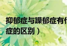 抑郁症与躁郁症有什么不一样（抑郁症与躁郁症的区别）