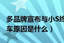 多品牌宣布与小S终止合作（小S怎么了小S翻车原因是什么）